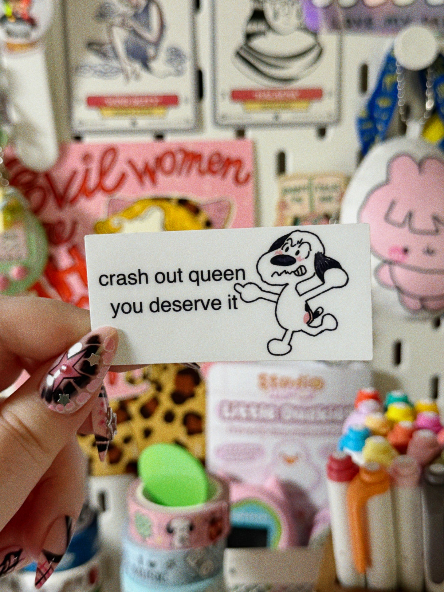 Crash Out Queen Sticker