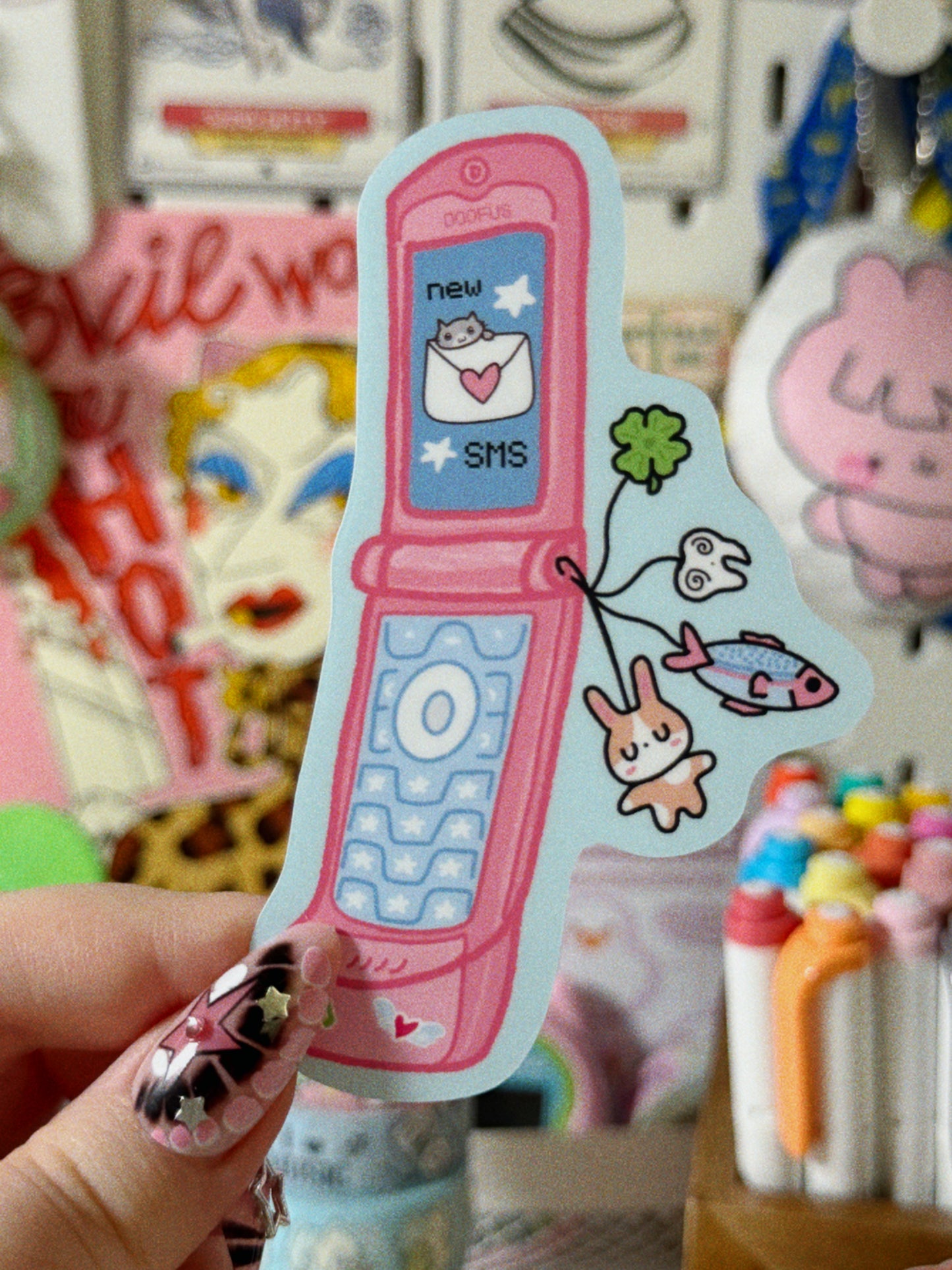 Motorola with Charms Sticker