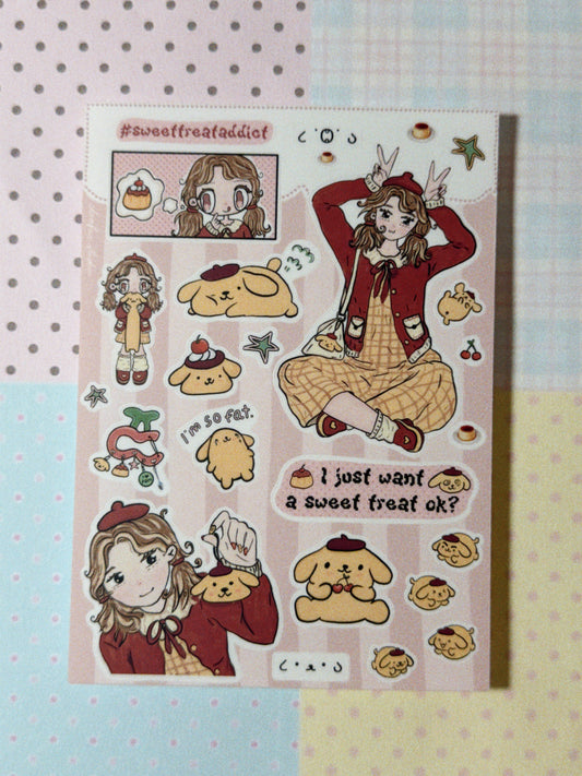 PomPom Girl Sticker Sheet