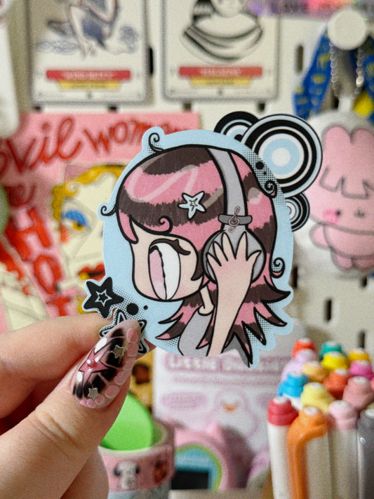 Frutiger Metro Girl Sticker