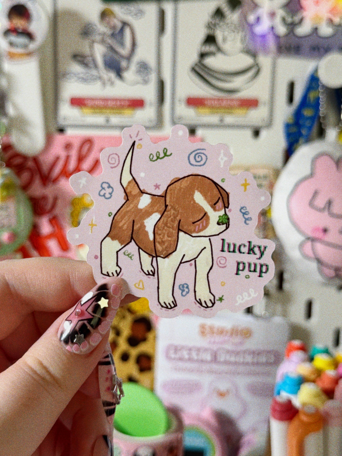 Lucky Pup Sticker