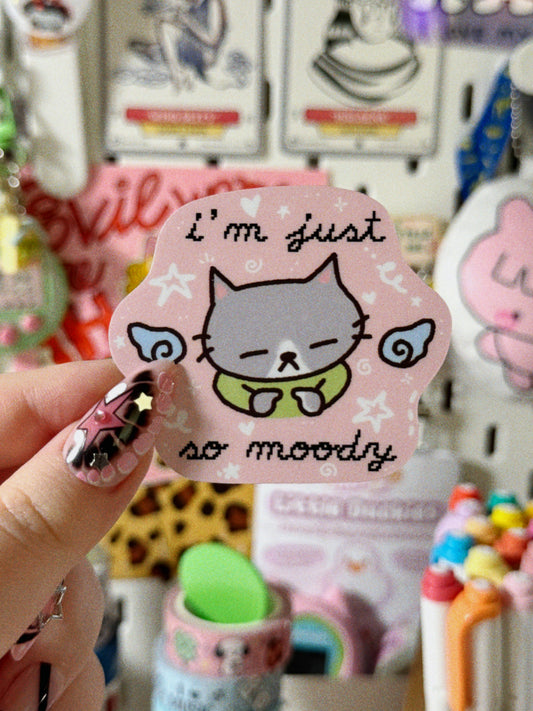 Moody Cat Sticker