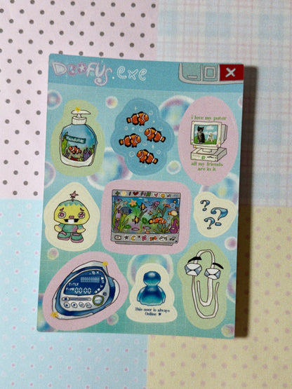 Frutiger Aero Sticker Sheet