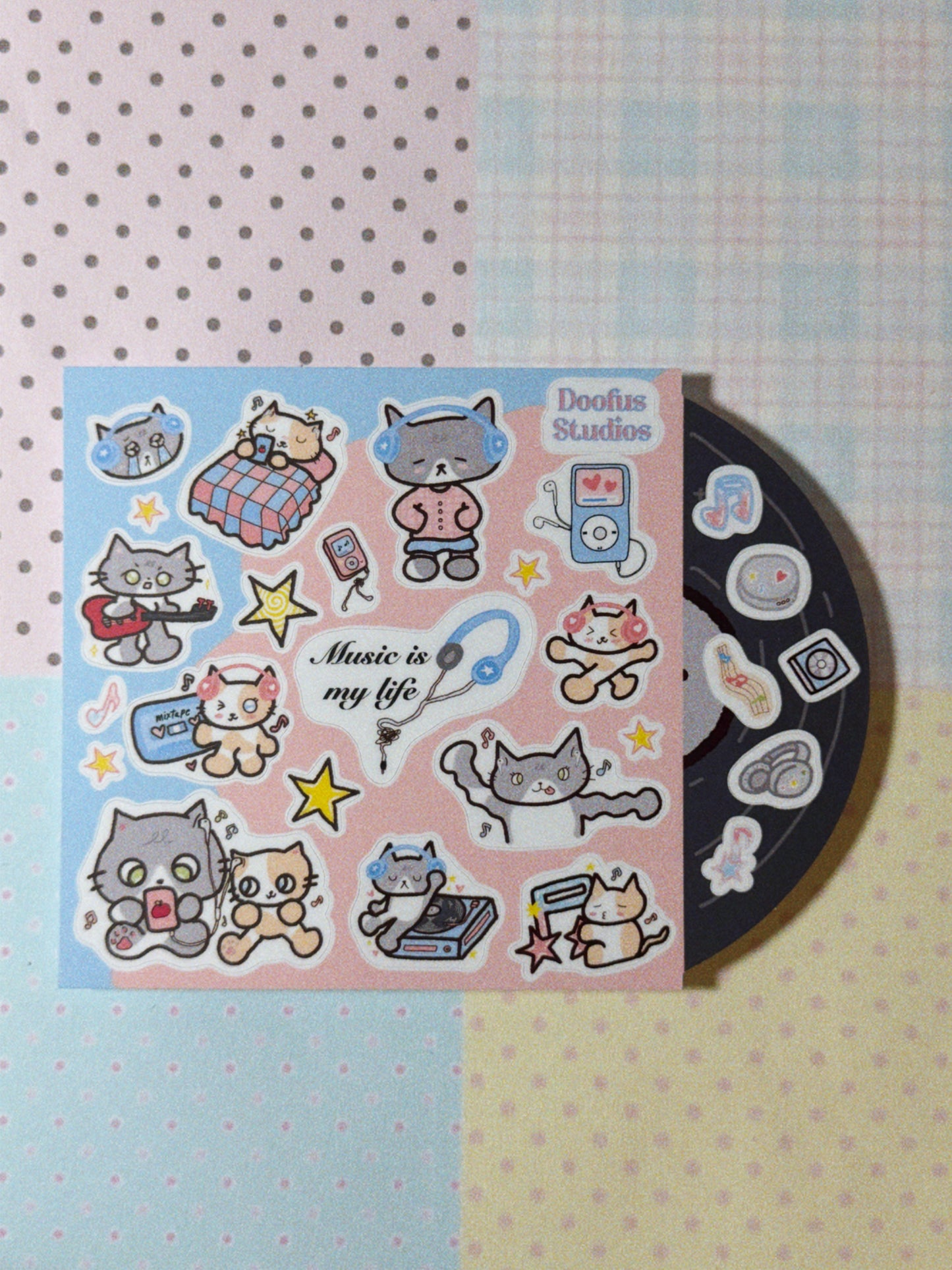 Music Is My Life Sticker Sheet