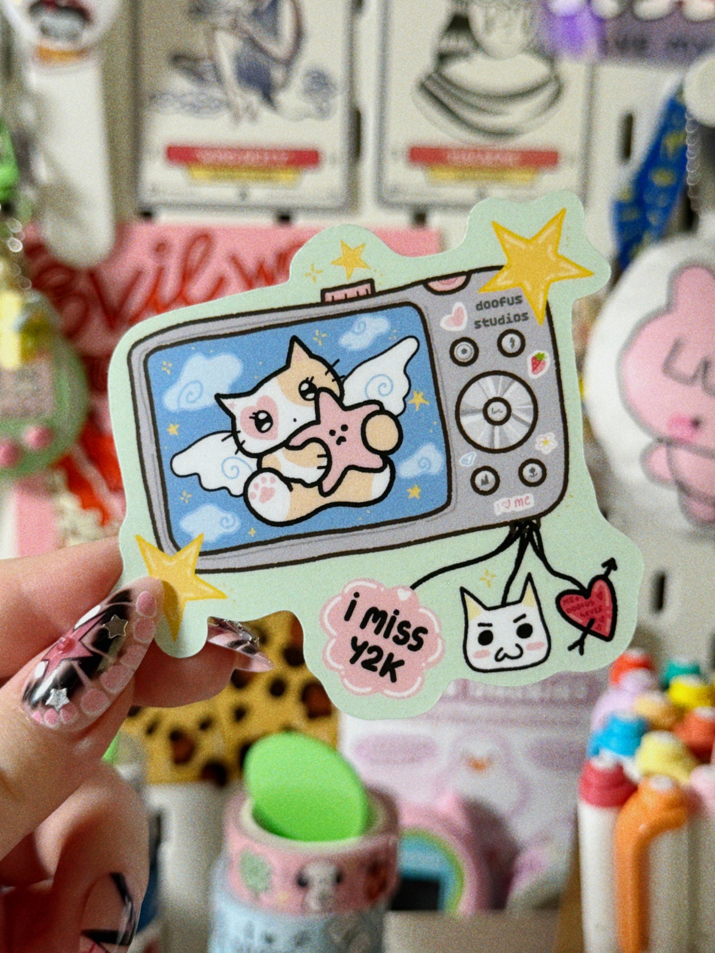 Retro Digi Camera Sticker