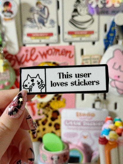 Sticker Lover User Sticker