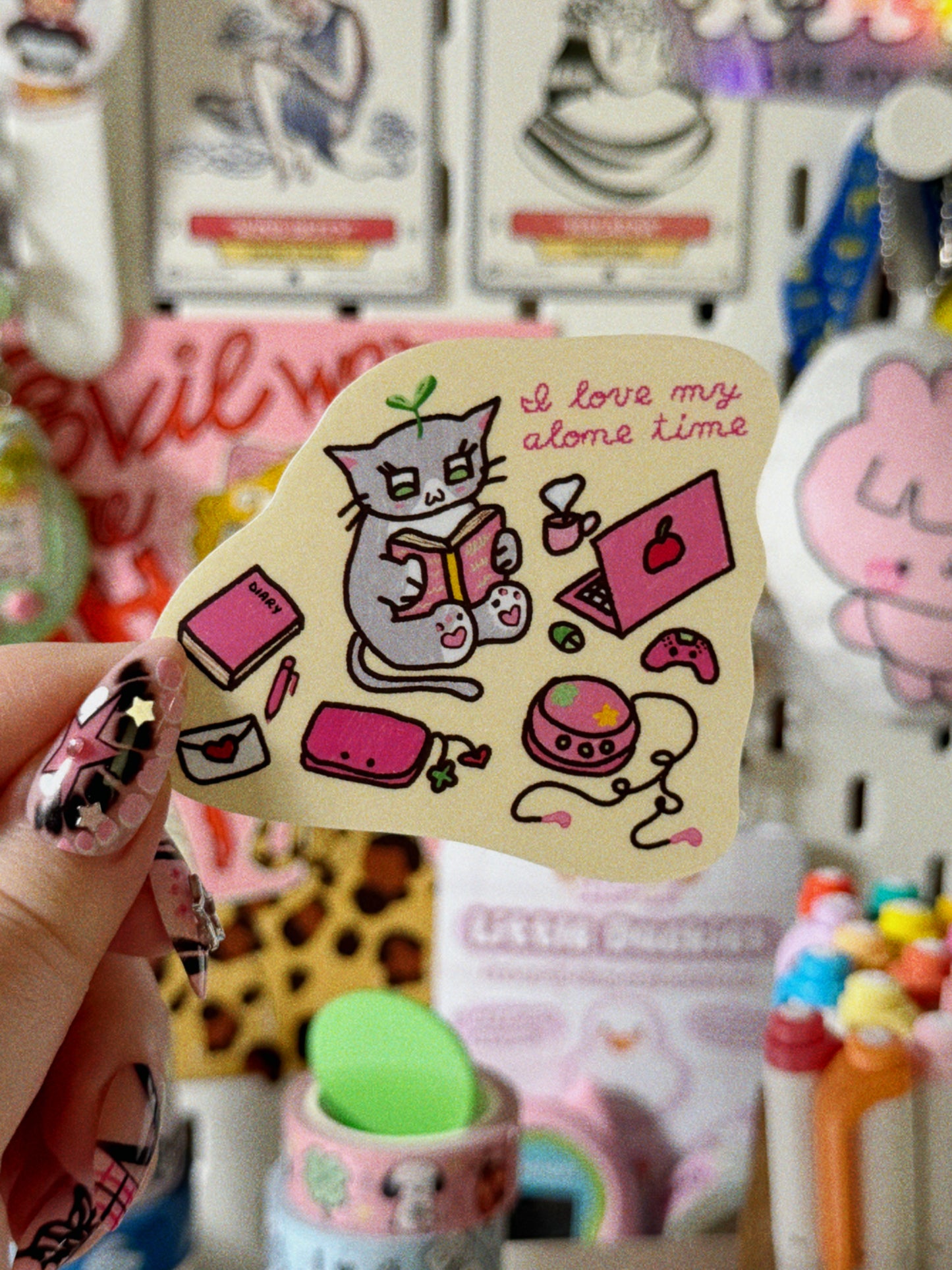 I Love My Alone Time Sticker