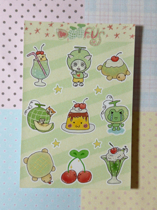 Melon Lovers Sticker Sheet