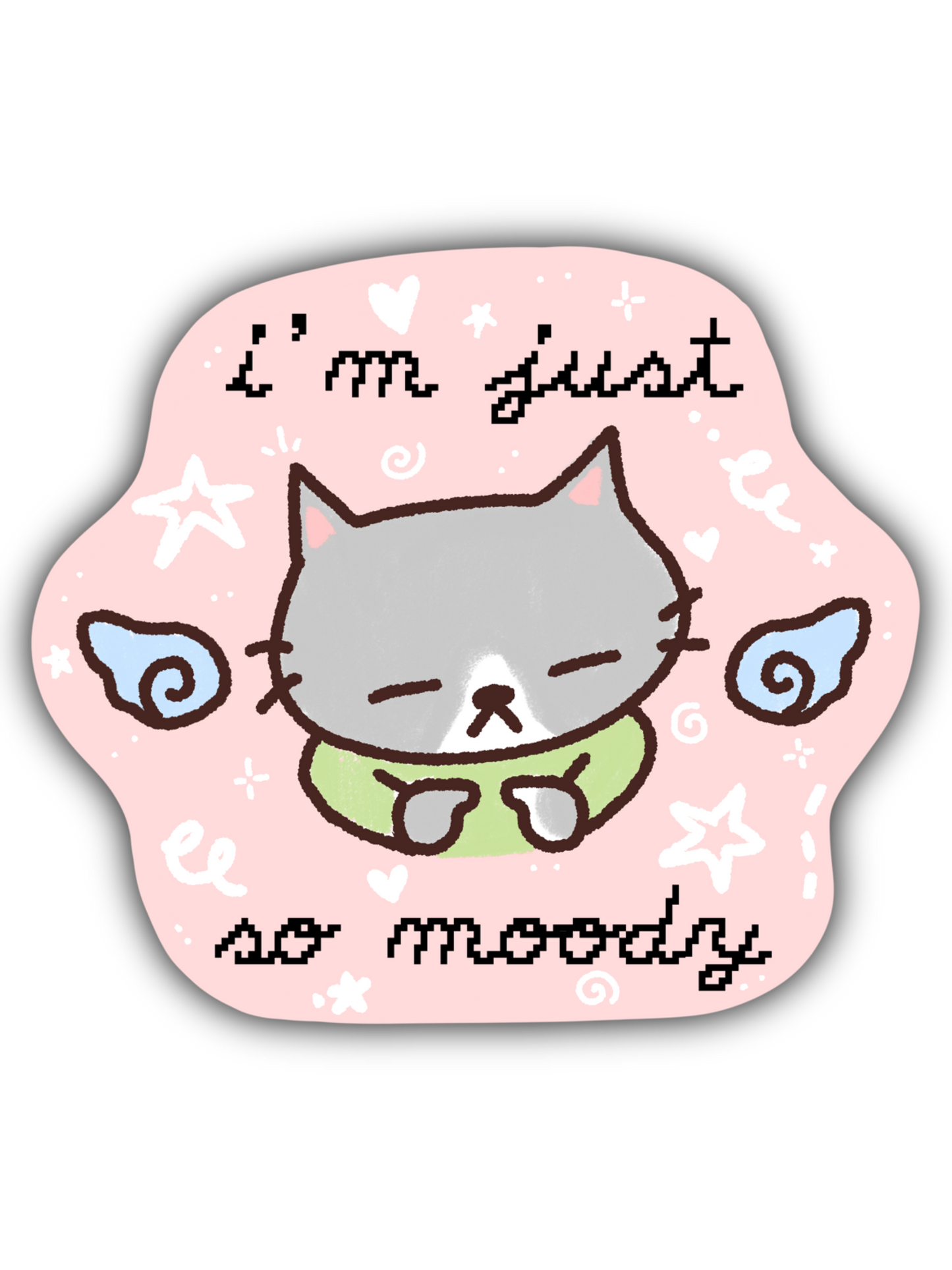 Moody Cat Sticker
