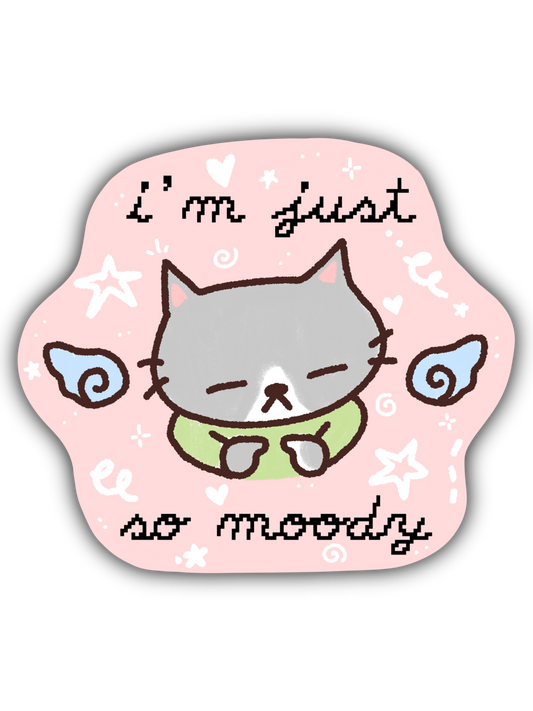 Moody Cat Sticker