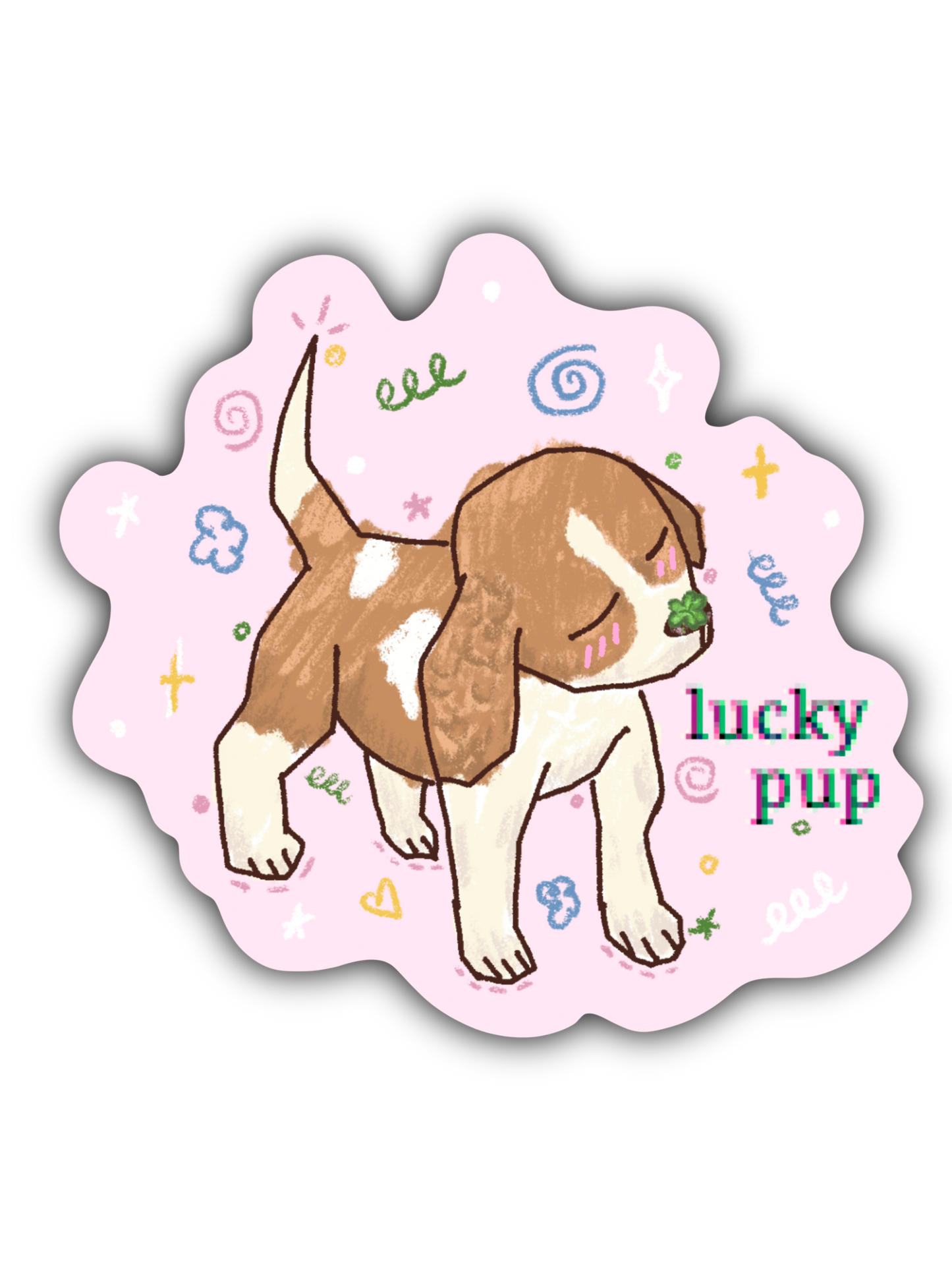 Lucky Pup Sticker