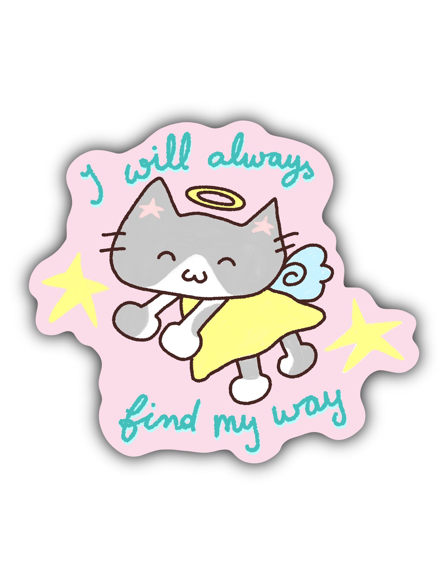 Positive Affirmation Cat Sticker