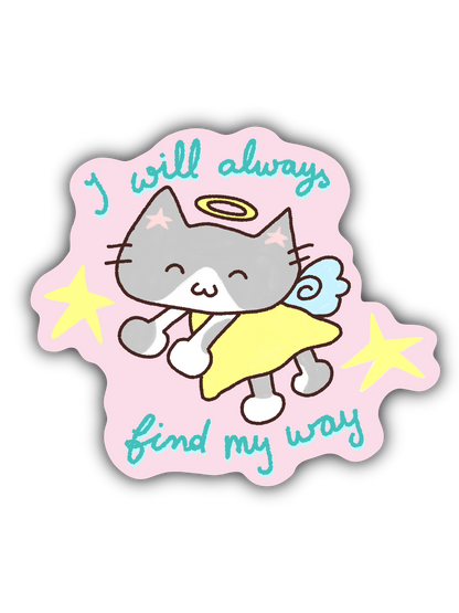 Positive Affirmation Cat Sticker