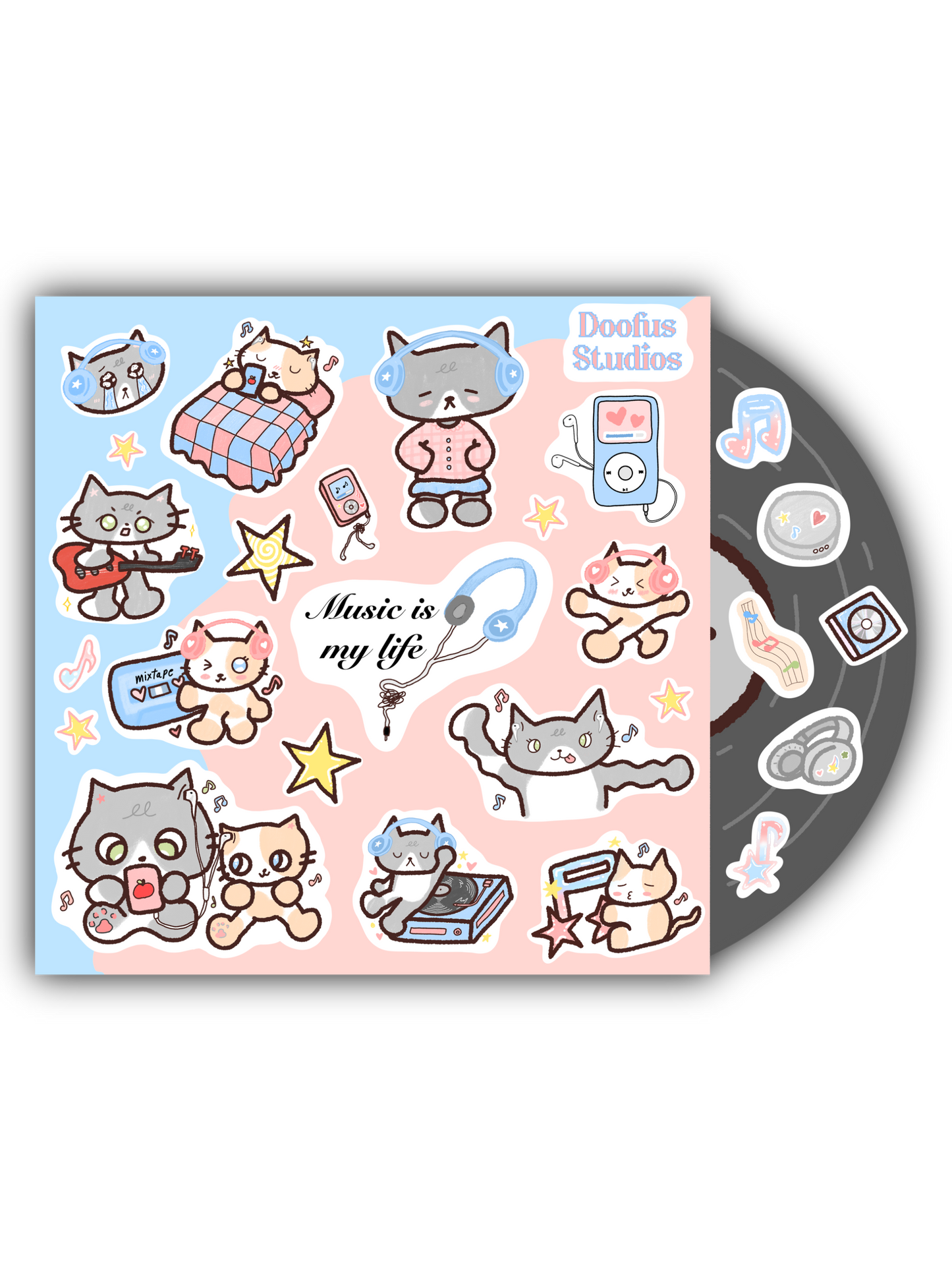 Music Is My Life Sticker Sheet