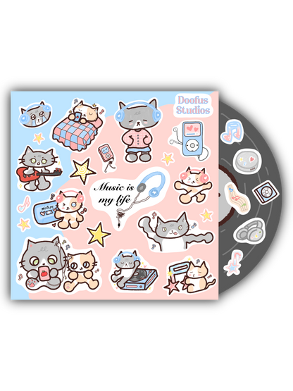 Music Is My Life Sticker Sheet