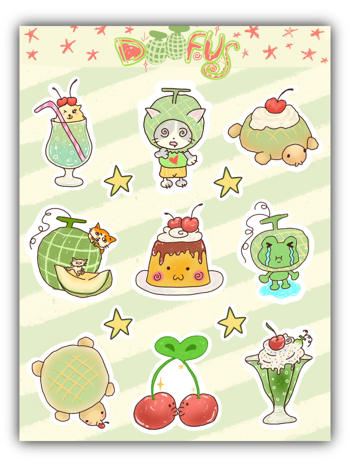 Melon Lovers Sticker Sheet