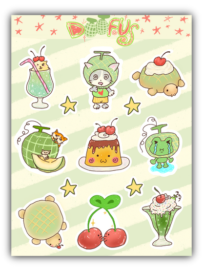 Melon Lovers Sticker Sheet