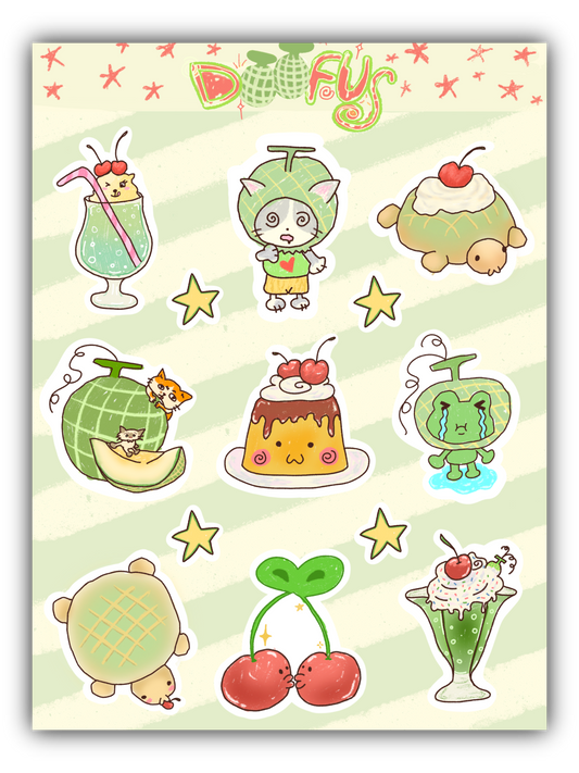 Melon Lovers Sticker Sheet