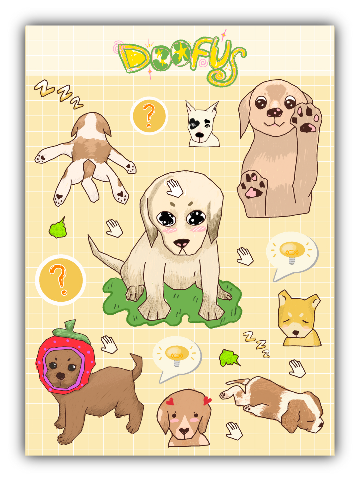 Nintendogs Sticker Sheet