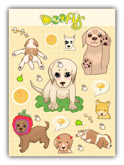 Nintendogs Sticker Sheet
