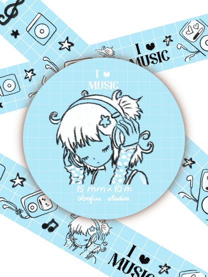 Music Lover Washi - 15mm x 10m